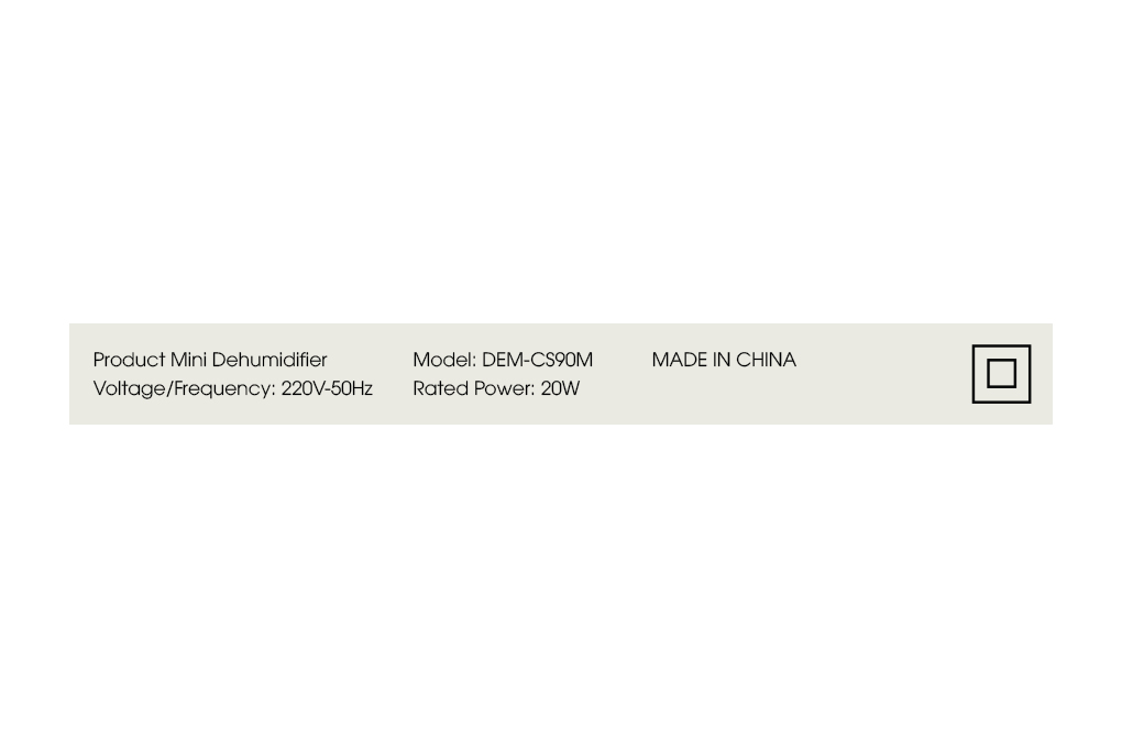 Máy hút ẩm mini DEERMA DEM-CS90M Màu Trắng