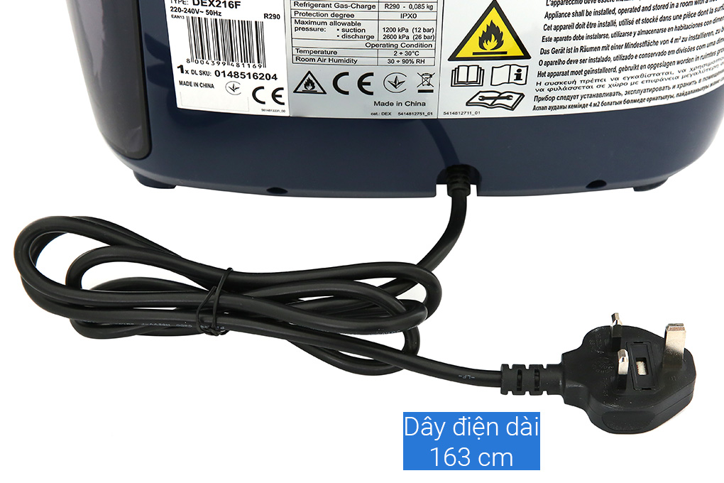 Máy hút ẩm Delonghi DEX216F Màu Xanh dương đậm