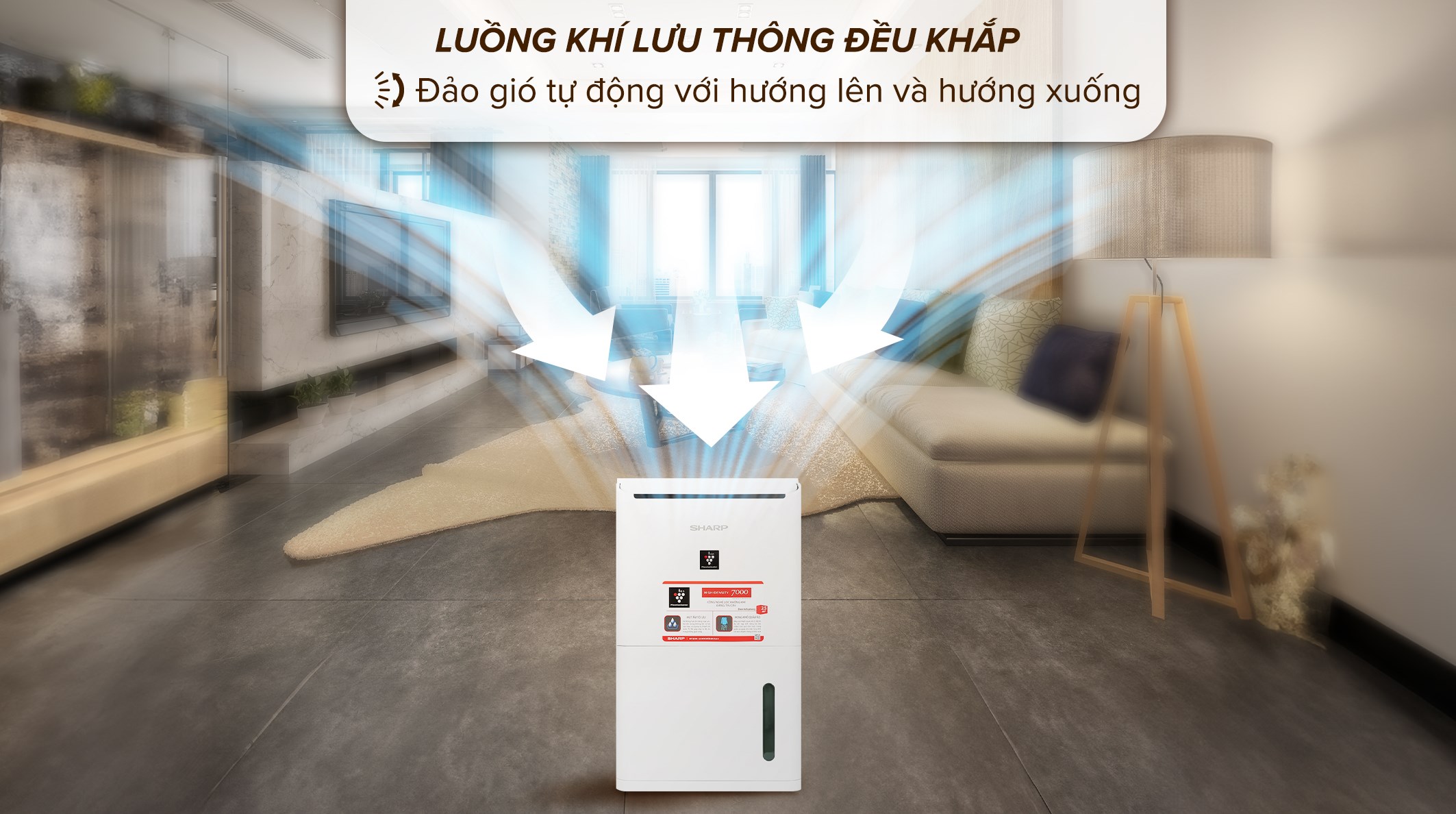 Máy hút ẩm Sharp DW-D12A-W