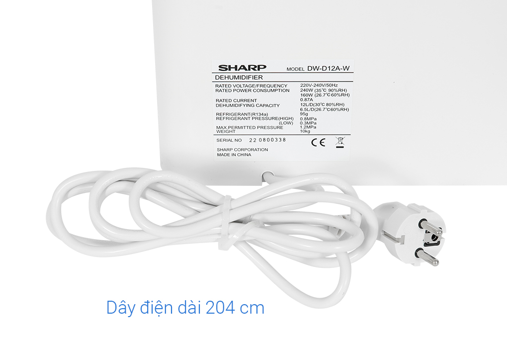 Máy hút ẩm Sharp DW-D12A-W Màu Trắng