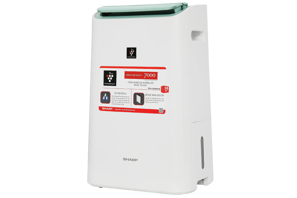 Máy hút ẩm kết hợp lọc không khí Sharp DW-E16FA-W Màu Trắng