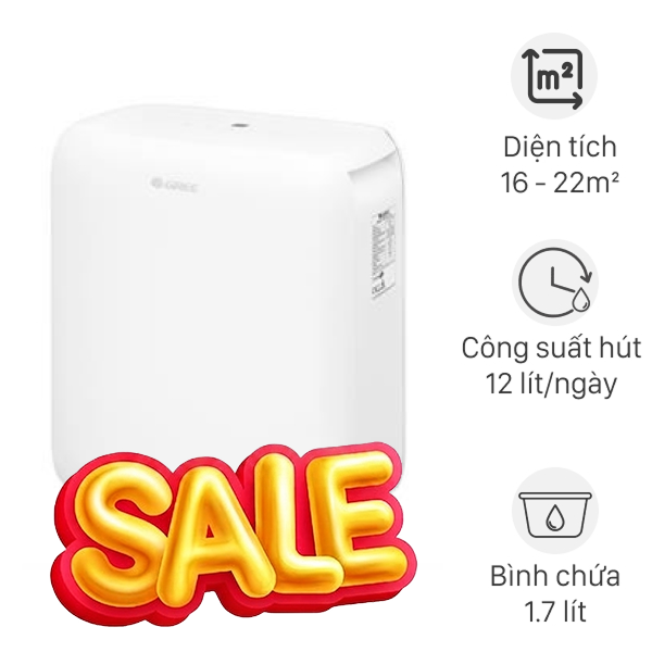 Máy hút ẩm Gree GDN12BC-K5EBA2B 180W