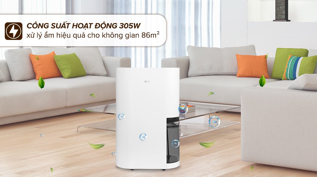 Máy hút ẩm LG Dual Inverter DD20GMWE1.ABAE