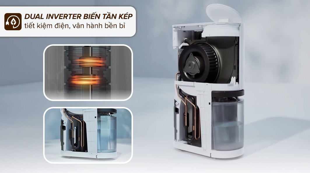 Máy hút ẩm LG Dual Inverter DD20GMWE1.ABAE