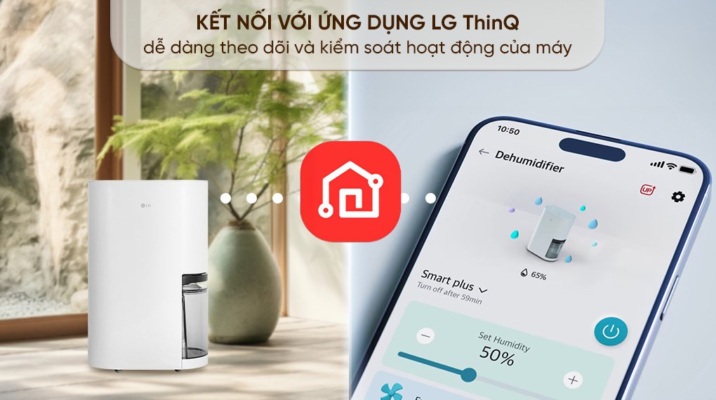 Máy hút ẩm LG Dual Inverter DD23GMWE1.ABAE