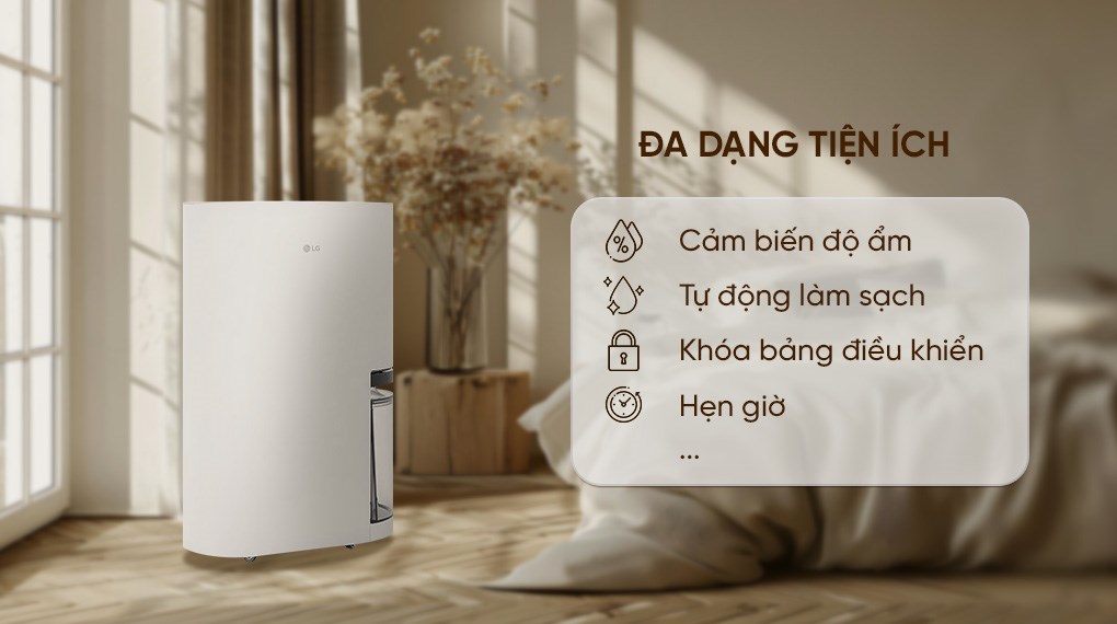 Máy hút ẩm LG Dual Inverter DD23GMWE1.ABAE