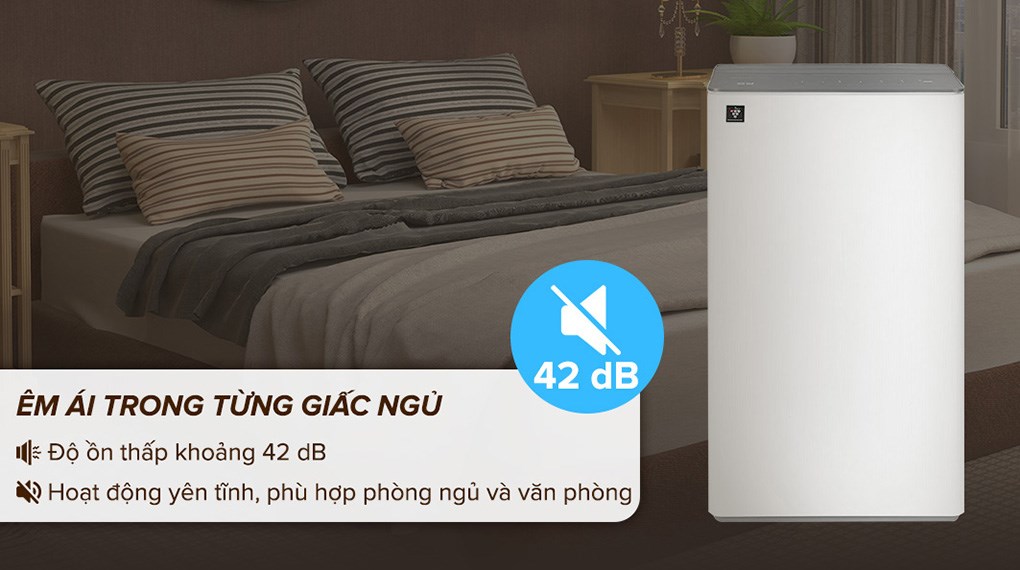 Máy hút ẩm kết hợp lọc không khí Sharp DW-T30FV-W