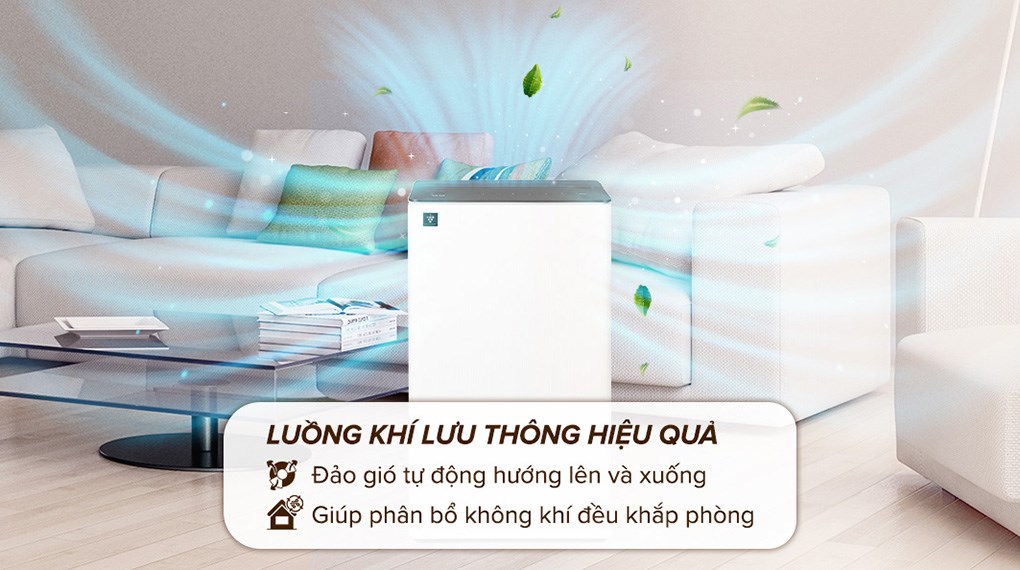 Máy hút ẩm kết hợp lọc không khí Sharp DW-T30FV-W