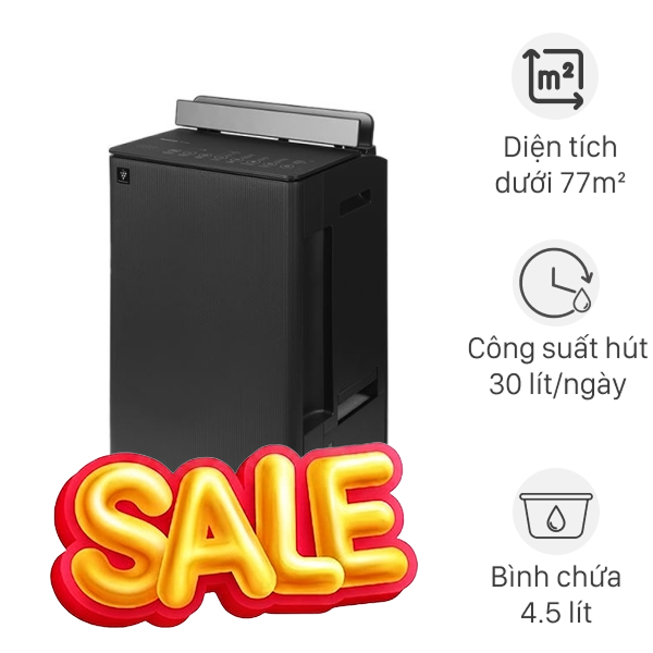 Máy hút ẩm kết hợp lọc không khí Sharp DW-T30FV-H 330W