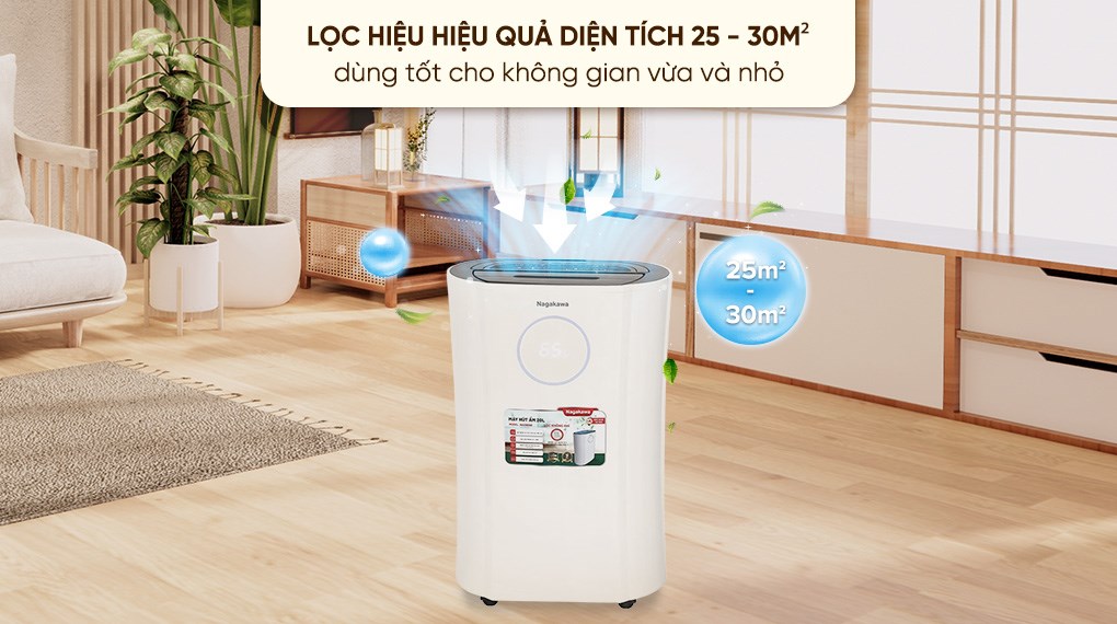Máy hút ẩm kết hợp lọc không khí Nagakawa NAD8559