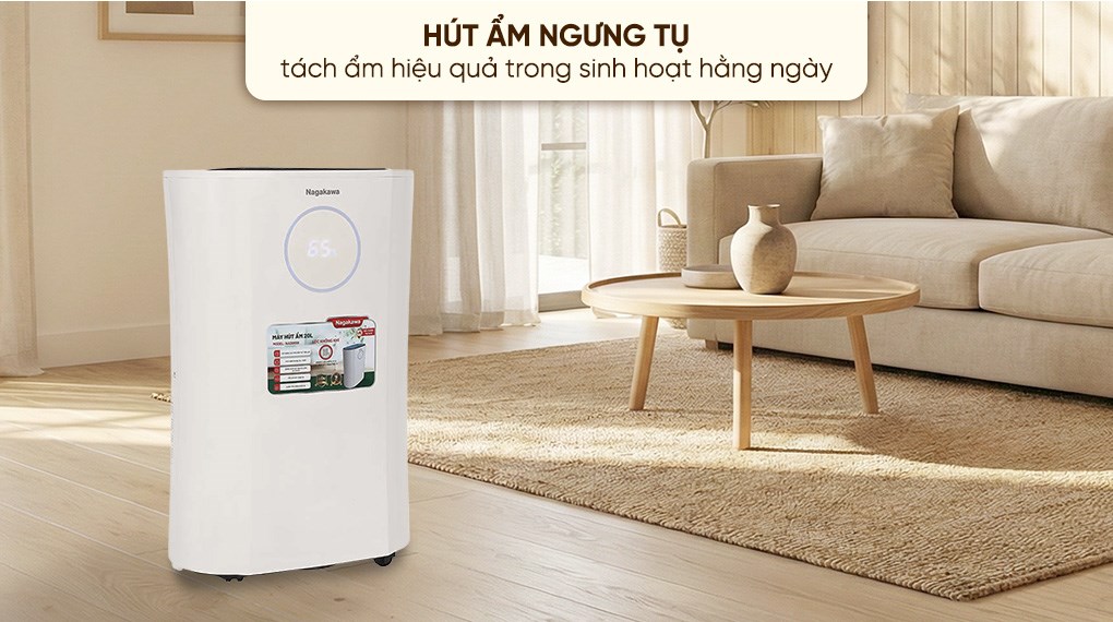 Máy hút ẩm kết hợp lọc không khí Nagakawa NAD8559