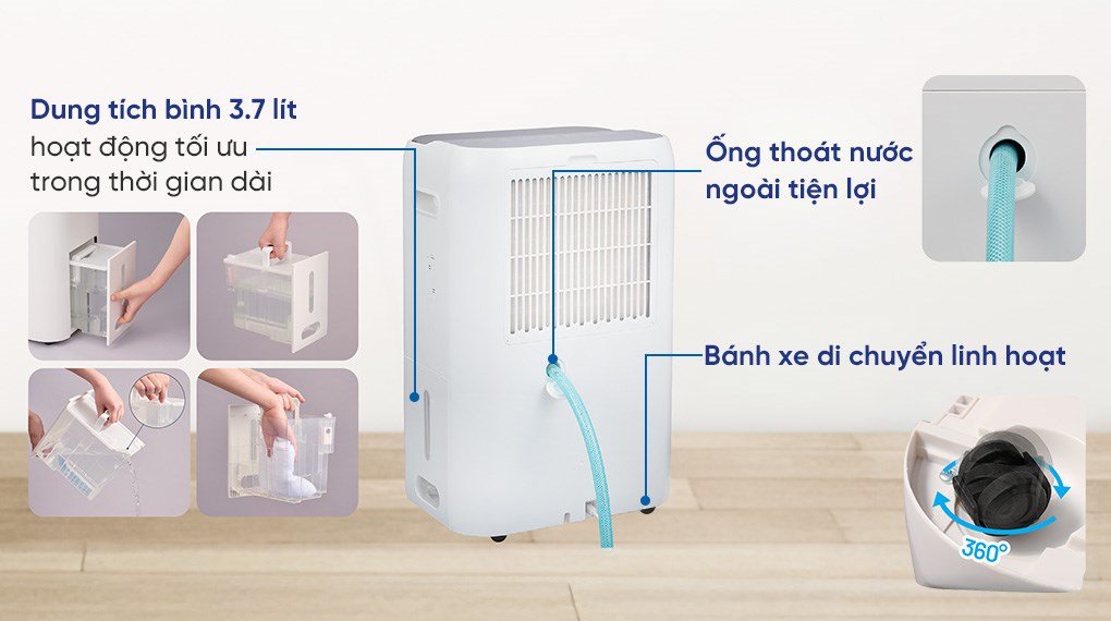 Máy hút ẩm kết hợp lọc không khí Daikin JPF12AV2