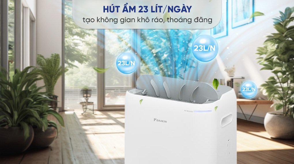 Máy hút ẩm kết hợp lọc không khí Daikin JPF12AV2