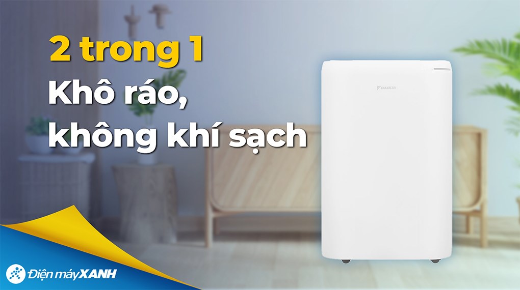 Máy hút ẩm kết hợp lọc không khí Daikin JPF12AV2