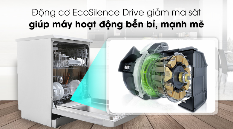 Động cơ EcoSilence Drive hoạt động mạnh mẽ, êm ái