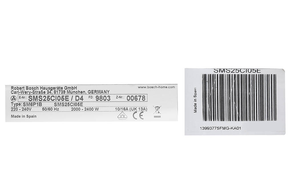 Máy rửa bát Bosch SMS25CI05E 2400W