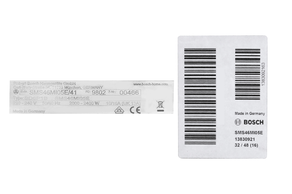 Máy rửa chén Bosch SMS46MI05E 2400W