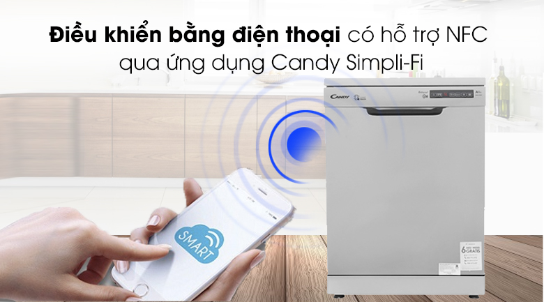 Máy rửa chén Candy CDP 2DS62X/T 2150W