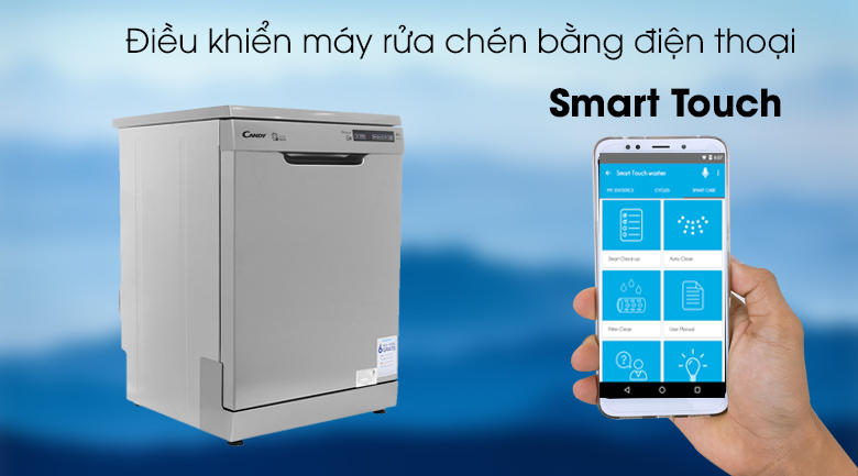 Máy rửa chén Candy CDP 2DS62X/T 2150W - Smart Touch Máy rửa chén Candy CDP 2DS62X/T 2150W - Smart Touch