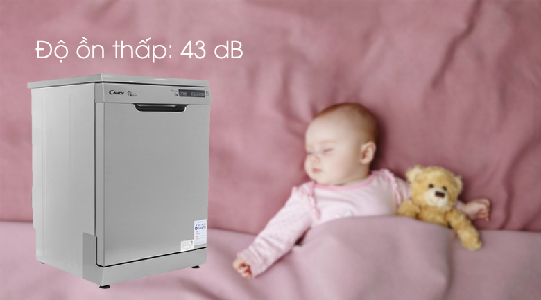 Máy rửa chén Candy CDP 2DS62X/T 2150W - Độ ồn thấp