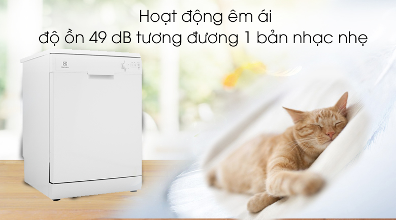 Máy rửa bát Electrolux ESF5206LOW 1950W - Hoạt động êm ái