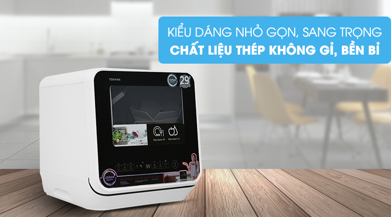 Máy rửa chén mini Toshiba DWS-22AVN K 730W