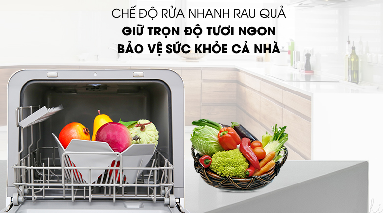 Máy rửa chén mini Toshiba DWS-22AVN K 730W