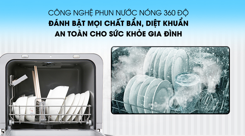 Máy rửa chén mini Toshiba DWS-22AVN D 730W