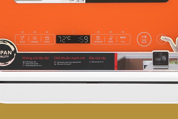 Máy rửa chén mini Toshiba DWS-22AVN D 730W