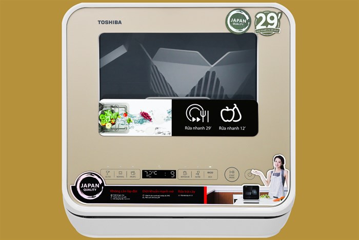 Máy rửa chén mini Toshiba DWS-22AVN N 730W
