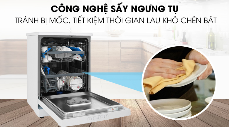 Công nghệ sấy - Máy rửa chén Candy CDPN 4D620PW