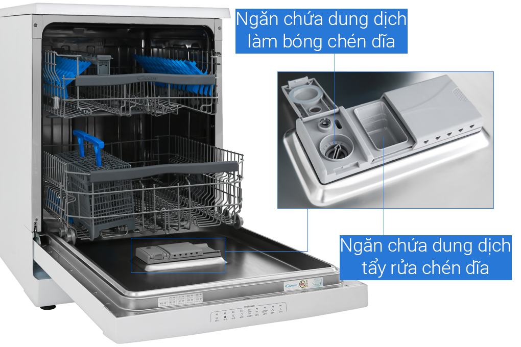 Máy rửa chén độc lập Có Sấy Candy CDPN 4D620PW