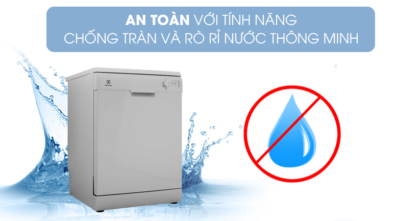 An toàn với tính năng chống tràn và rò rỉ thông minh