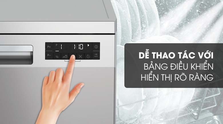 Máy rửa bát độc lập có sấy Beko DFN28422X