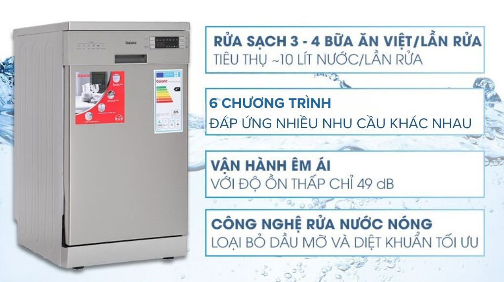 Máy rửa chén độc lập Galanz W45A3A401S-0E1(SS)