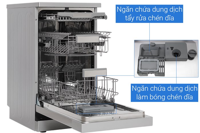 Máy rửa chén độc lập Galanz W45A3A401S-0E1(SS) Màu Bạc Inox