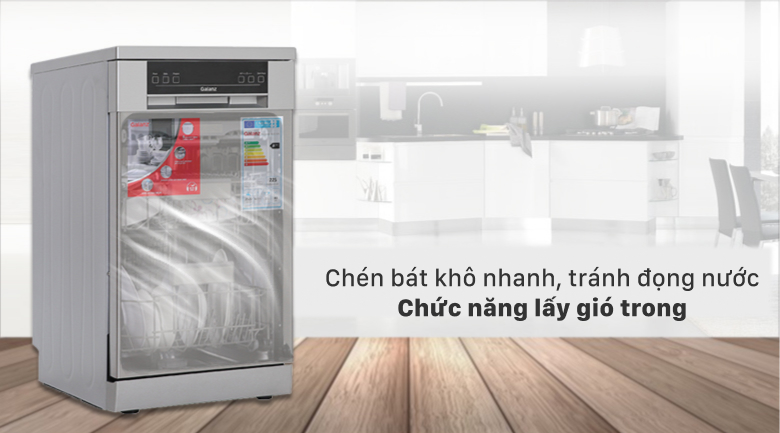 Máy rửa chén độc lập Có Sấy Galanz W45A3A401M-0E1 - Chức năng lấy gió trong