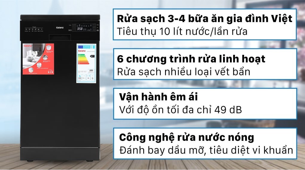 Máy rửa chén độc lập Galanz W45A3A401S-0E1(B) - 2