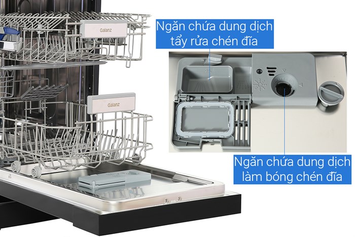 Máy rửa chén độc lập Galanz W45A3A401S-0E1(B) Màu Đen