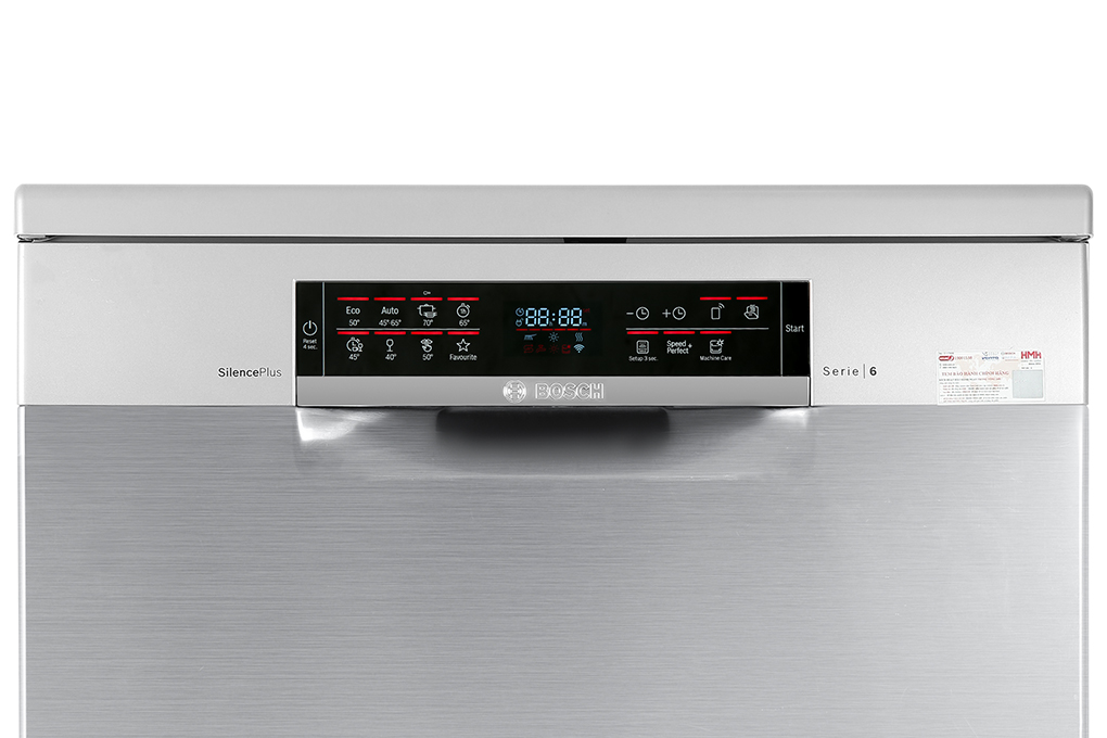 Máy rửa chén độc lập Bosch SMS6ECI93E Màu Inox