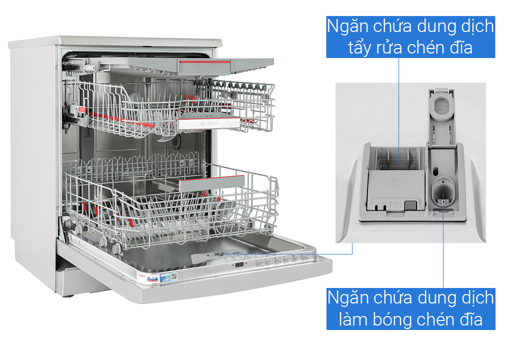 Máy rửa chén độc lập Bosch SMS6ECI93E Màu Inox