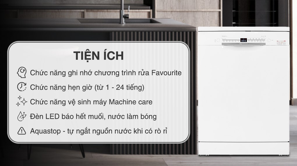 Máy rửa bát độc lập Bosch SMS2IVW01P
