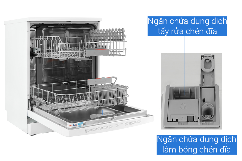 Máy rửa chén độc lập Bosch SMS2IVW01P Màu Trắng