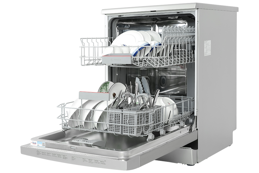 Máy rửa chén độc lập Bosch SMS4IVI01P Màu Bạc