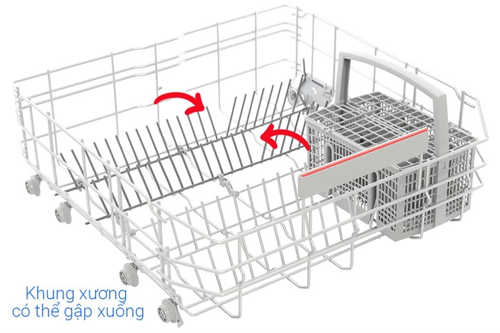 Máy rửa chén độc lập Bosch SMS2HAI12E Màu Bạc