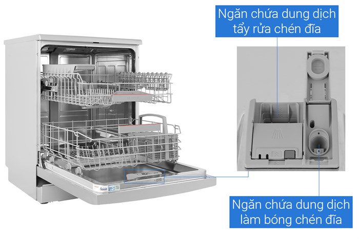Máy rửa chén độc lập Bosch SMS2HAI12E Màu Bạc