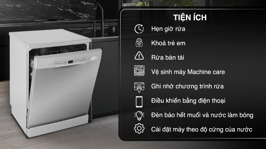 Tiện ích Máy rửa chén độc lập Bosch SMS2HAI12E