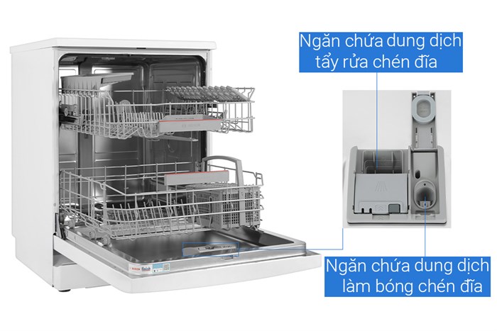 Máy rửa chén độc lập Bosch SMS4HAW48E Màu Trắng