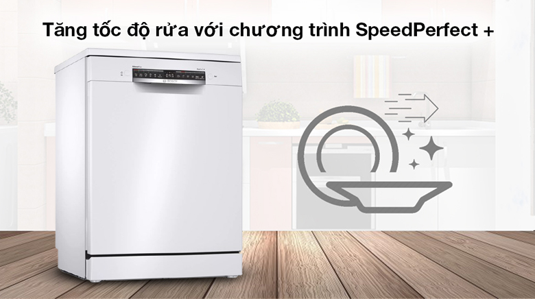 SpeedPerfect + - Máy rửa chén độc lập Bosch SMS4HAW48E