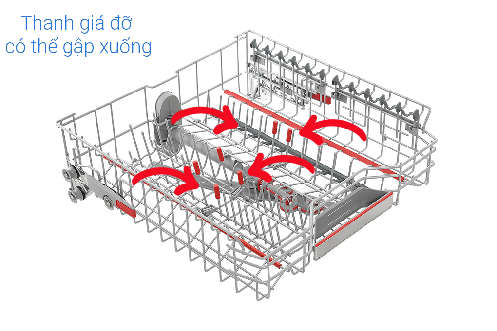 Máy rửa chén độc lập Bosch SMS8YCI01E Màu Bạc